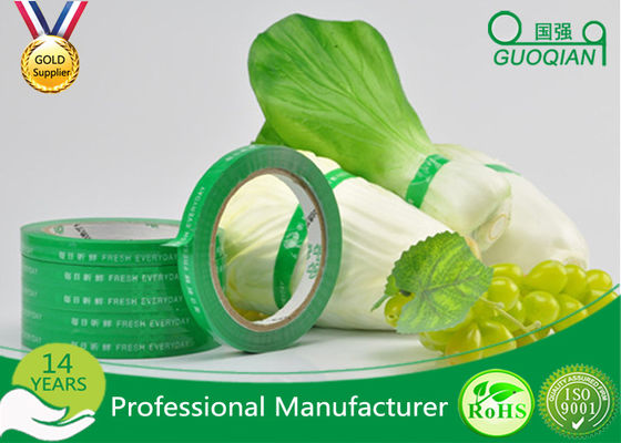 China Fita impressa impermeável da selagem da caixa, fita adesiva impressa costume do produto comestível para o vegetal fornecedor