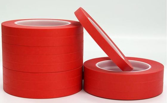 China A adesão forte resistente ao calor coloriu a fita de mascaramento/fita adesiva vermelha fornecedor