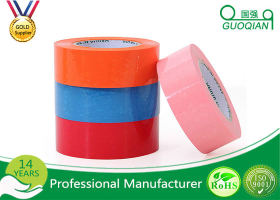 China O costume imprimiu fita cor-de-rosa/azul da embalagem, proteção ambiental pegajosa colorida 35 - 65 Mic da fita fornecedor