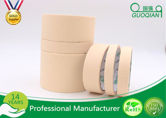 Fita adesiva de borracha do papel crepom pegajoso do uso geral para a auto pintura do carro, 2" x 60yd fornecedor