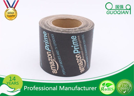 100% costumes recicláveis da fita do papel de embalagem de 24mm 36mm 48mm Imprimiram a fita de Kraft fornecedor